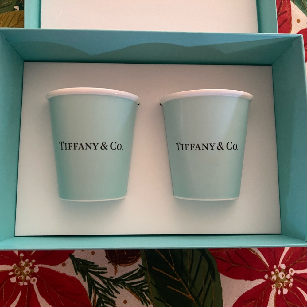 Brand New Tiffany & Co  Bone China Paper Cups